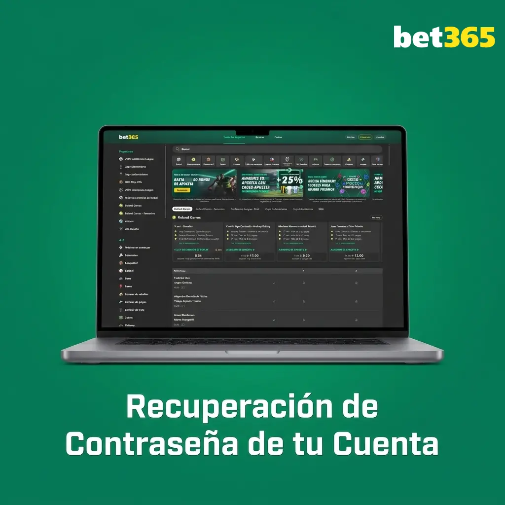 Pasos para recuperar contraseña de Bet365 en Chile desde el sitio web o app en español