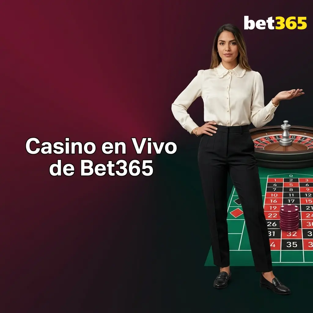 Mesas de casino en vivo de Bet365 con crupieres reales transmitidas en HD desde estudios de Evolution Gaming