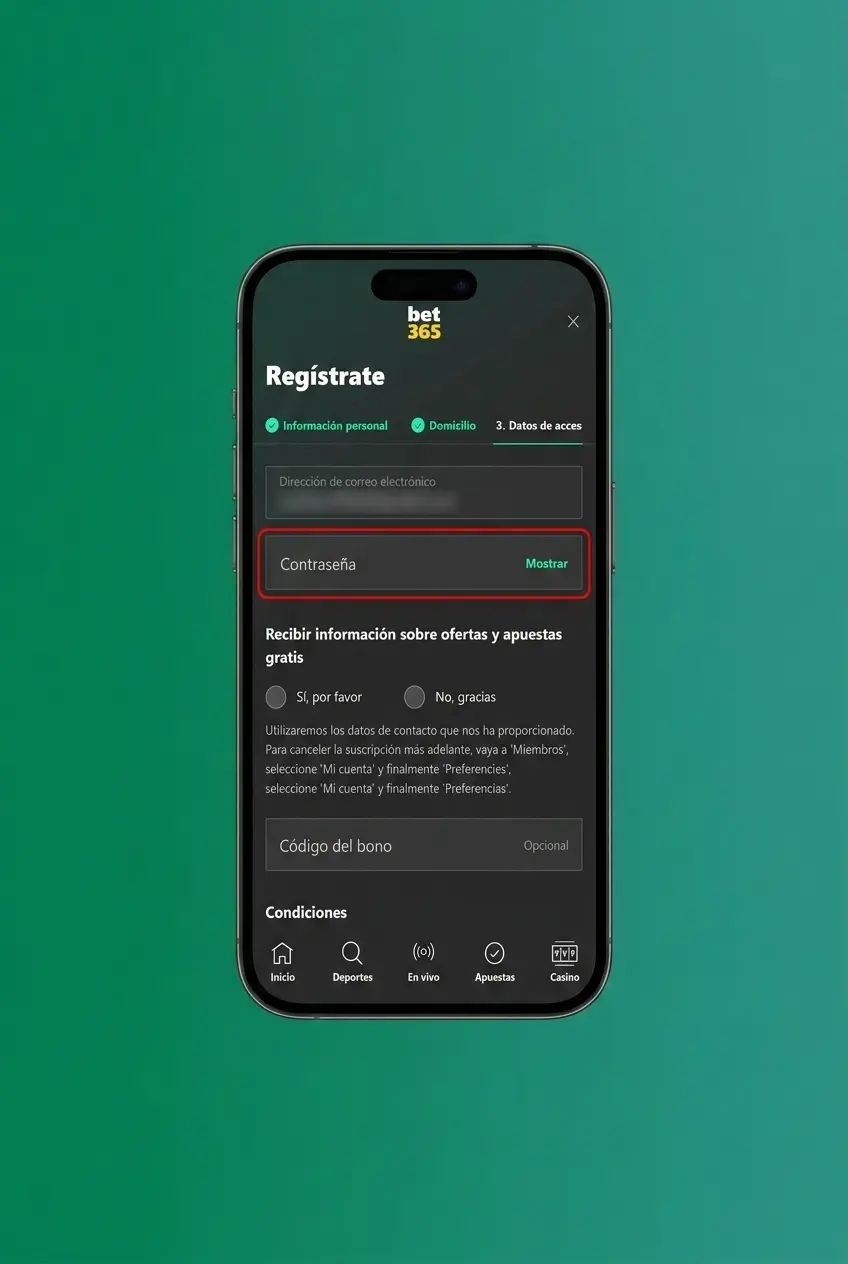 Pasos para registrarse en Bet365 desde Chile en menos de 5 minutos con formulario en español