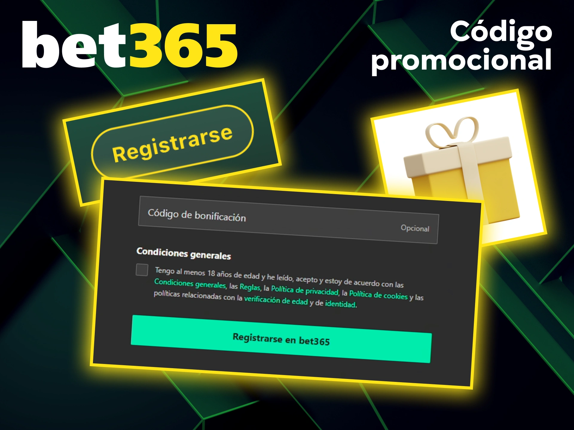 Utiliza tu código promocional de Bet365 para desbloquear ofertas especiales.