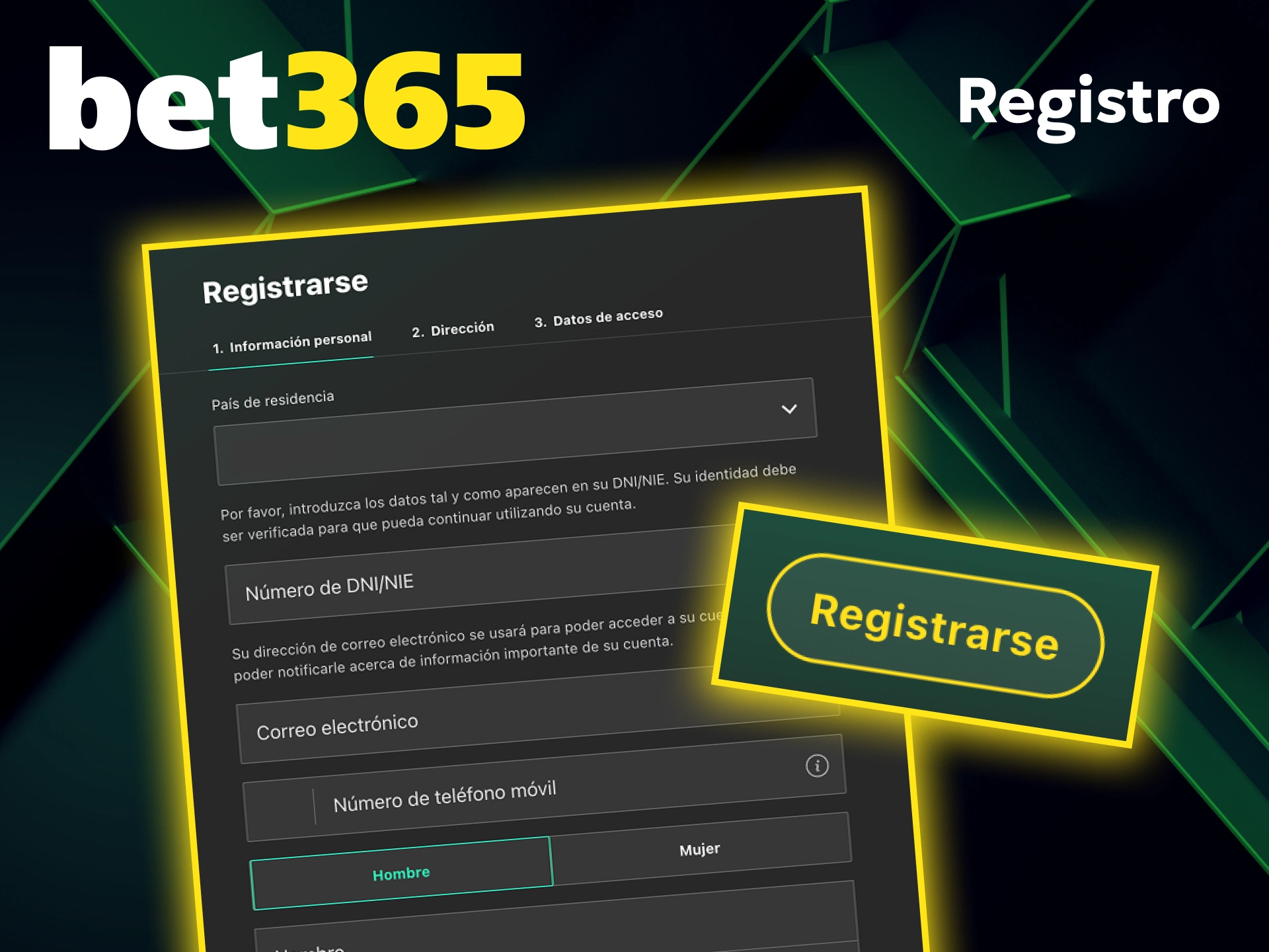 Crea tu cuenta en Bet365 hoy mismo y empieza a ganar.