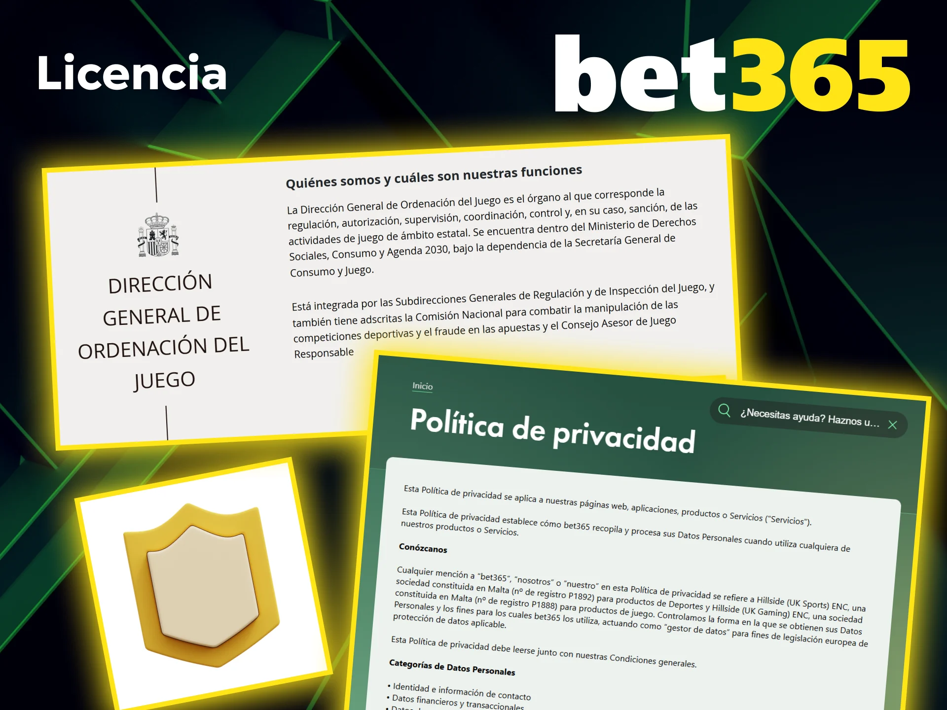 Verifica la licencia oficial de Bet365 para un juego seguro y regulado.