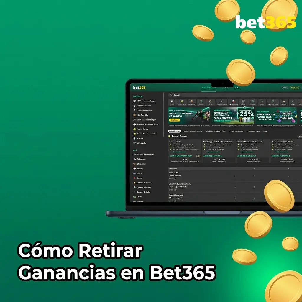 Guía paso a paso para retirar ganancias en Bet365: accede, selecciona método y confirma tu retiro.
