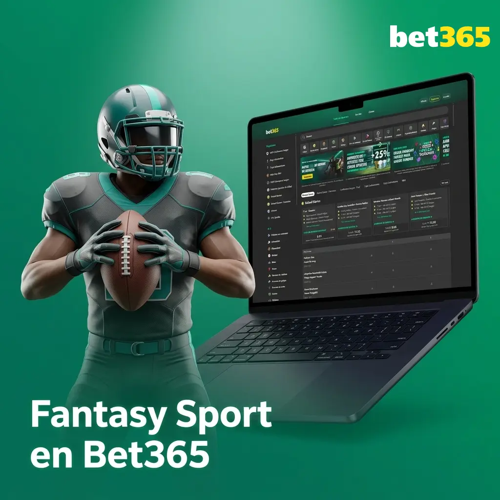 Sección Fantasy Sport en Bet365: arma tu equipo virtual y compite con jugadores reales en fútbol, cricket y NFL.